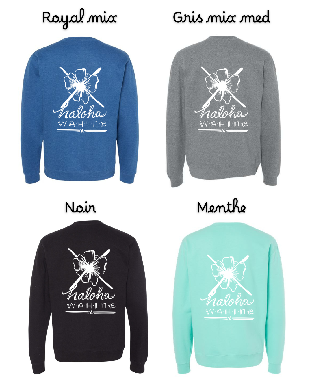 Crewneck unisexe OUATÉ FLOWER 🌺Couleur au choix (PRÉCOMMANDE)