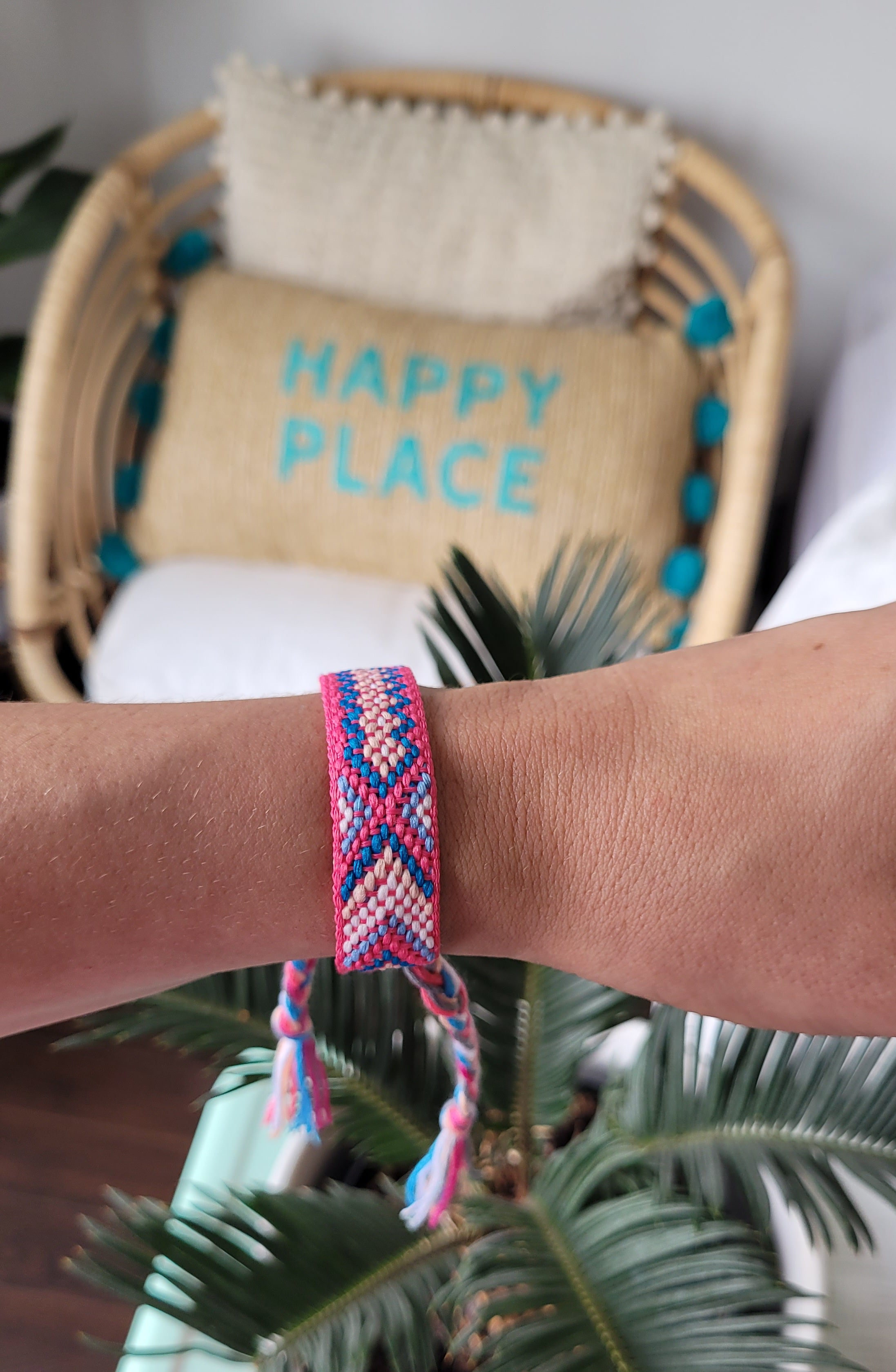 Bracelets tissés à motifs multicolores - BEACHY VIBES