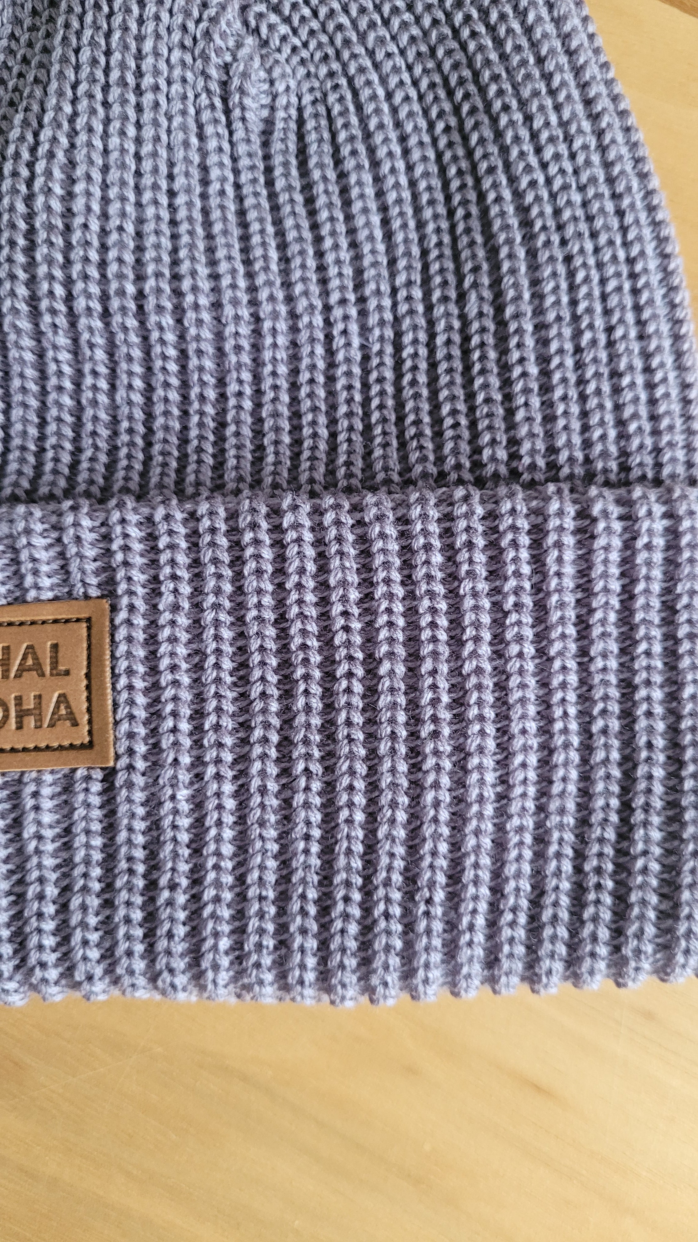 NEW-Tuque côtelée ajustée Haloha - Halo Mist (mauve gris)