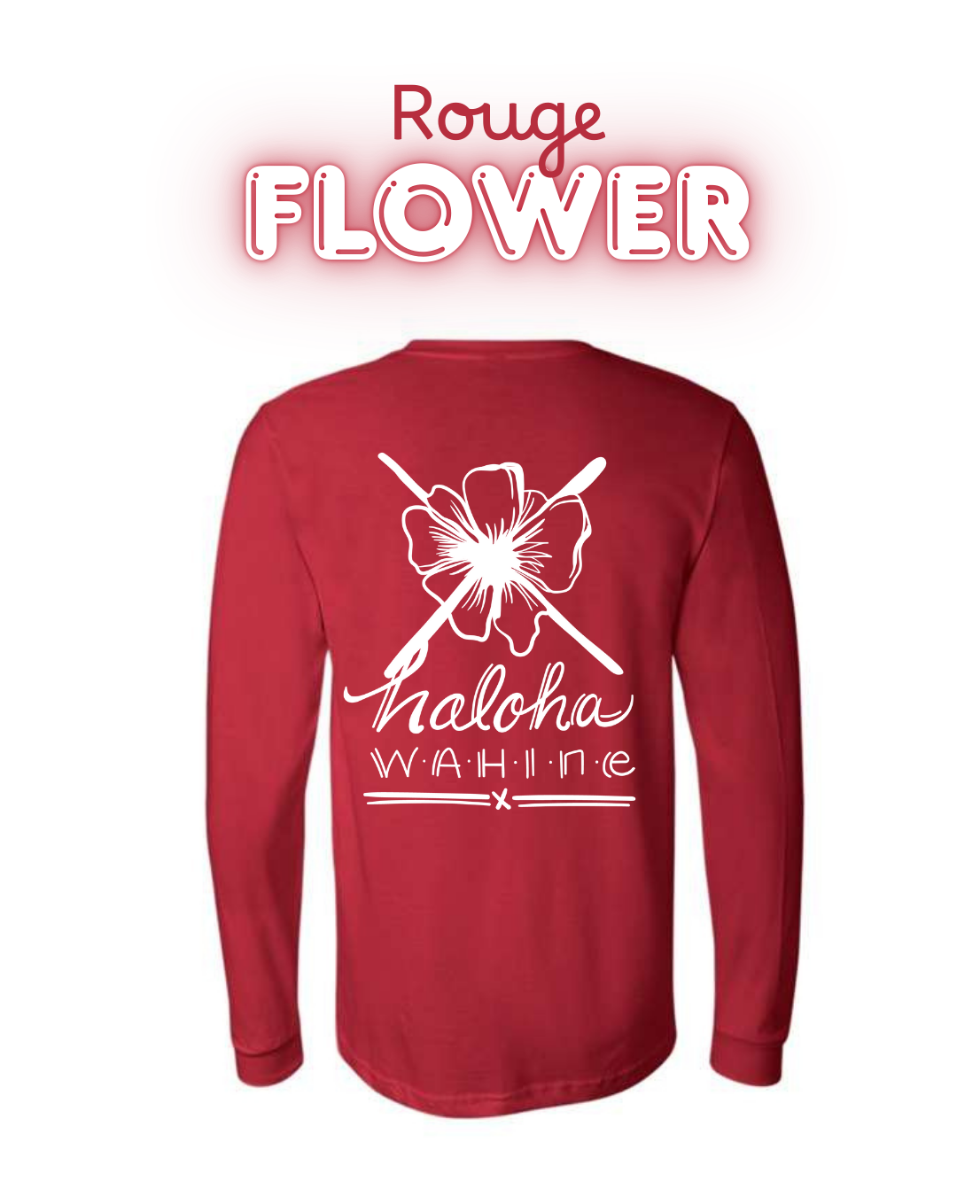 T-shirt unisexe manches longues FLOWER 🌺Couleur au choix (PRÉCOMMANDE)