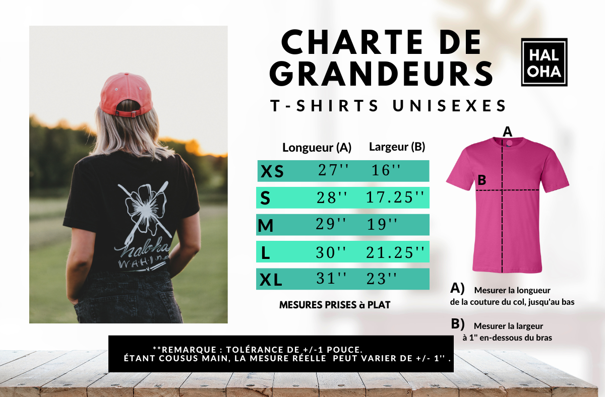 T-shirt unisexe FLOWERS - Vieux Rose