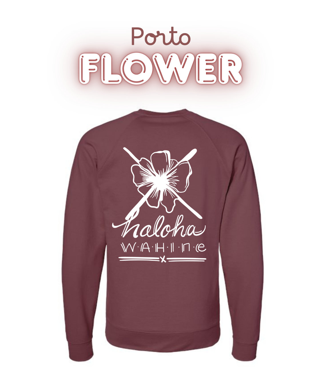 NOUVEAU - Crewneck unisexe mince FLOWER 🌺Couleur au choix (PRÉCOMMANDE)