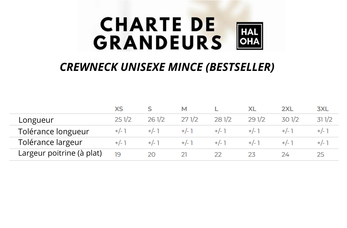 NOUVEAU - Crewneck unisexe mince FLOWER 🌺Couleur au choix (PRÉCOMMANDE)
