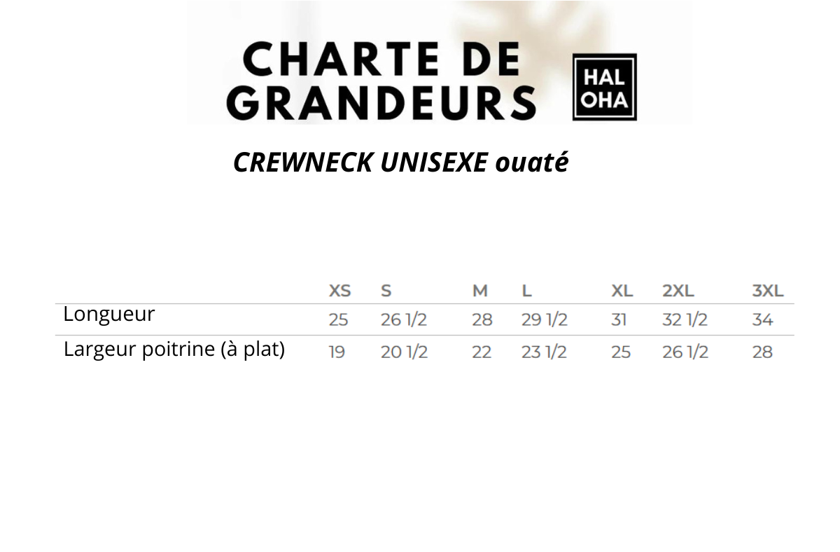 Crewneck unisexe OUATÉ FLOWER 🌺Couleur au choix (PRÉCOMMANDE)