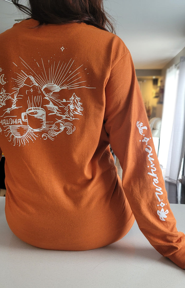 T-shirt manches longues IVRESSE DES SOMMETS- Pumpkin Spices