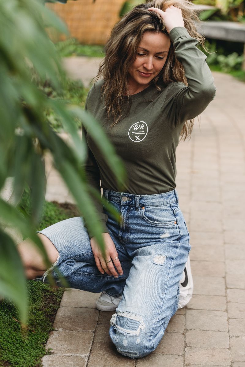 T-shirt unisexe manches longues FLOWER 🌺Couleur au choix (PRÉCOMMANDE)