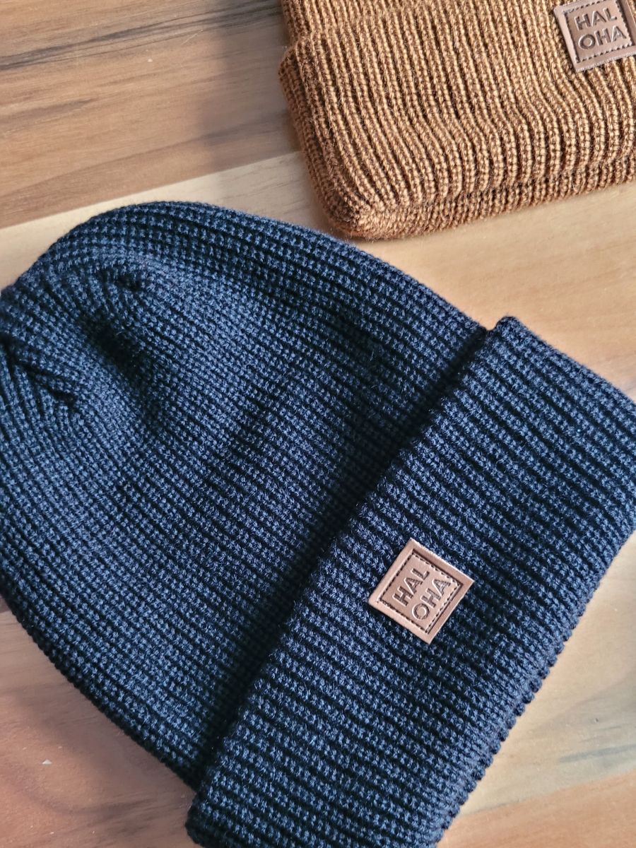 NEW-Tuque côtelée ajustée Haloha - Island night