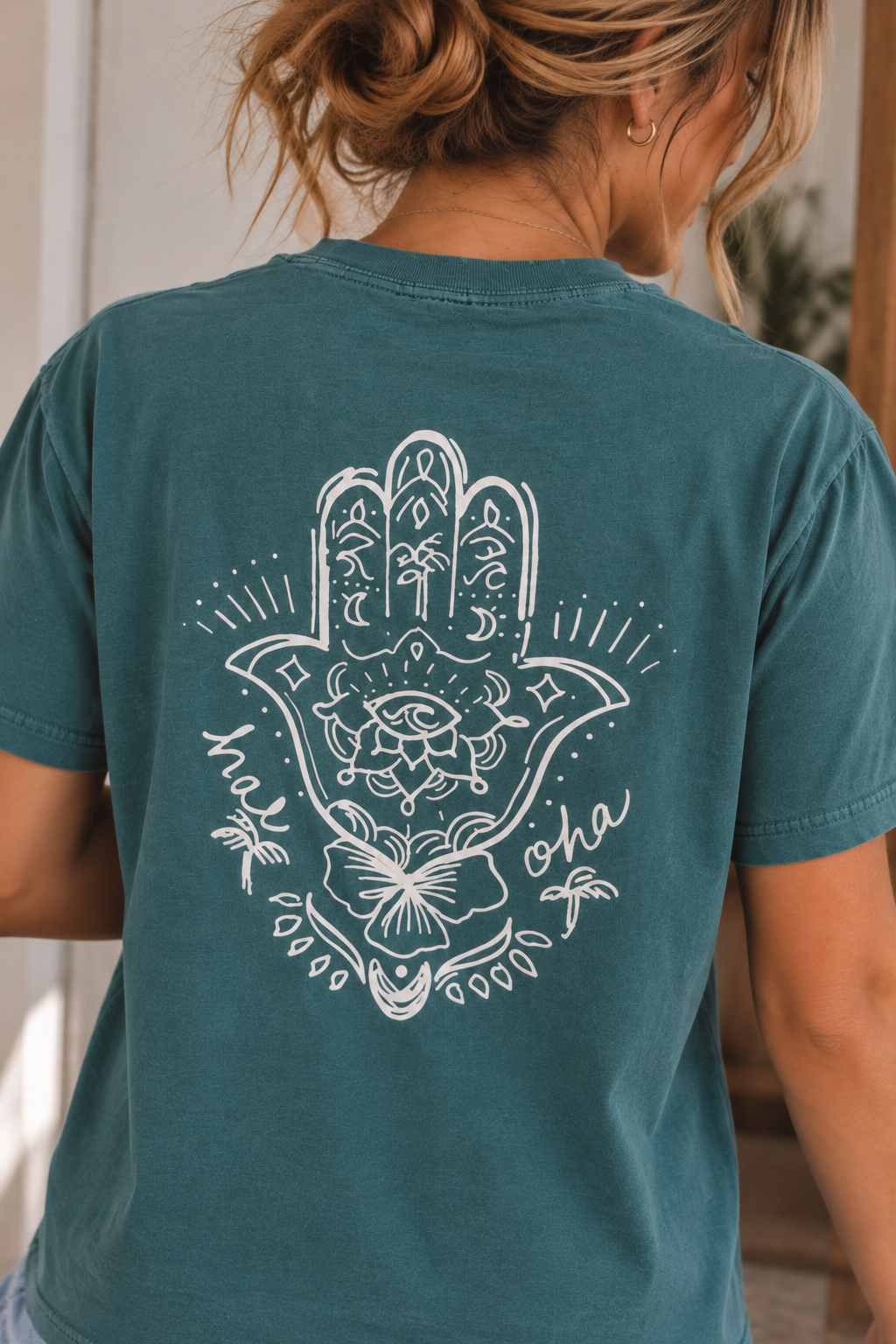T-shirt unisexe NAMASTE - Salty Teal